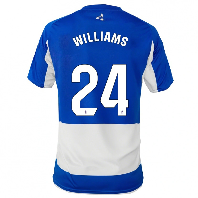Danxen Kinder Loïc Williams #24 Blau Weiß Auswärtstrikot Trikot 2025/26 T-Shirt