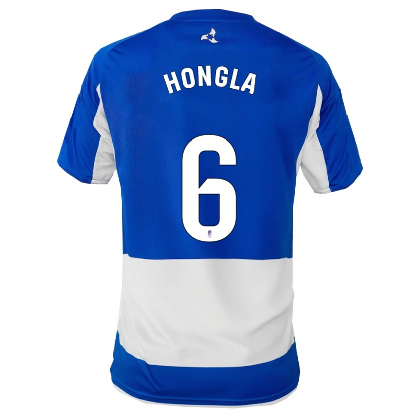 Danxen Kinder Martin Hongla #6 Blau Weiß Auswärtstrikot Trikot 2025/26 T-Shirt