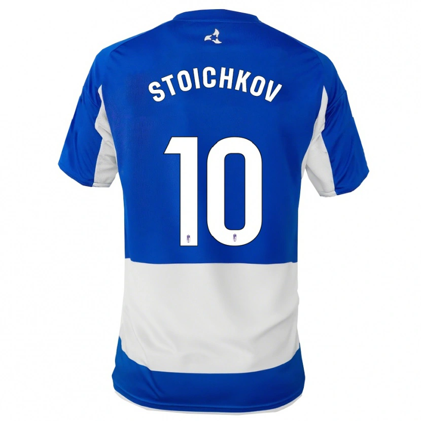 Danxen Kinder Stoichkov #10 Blau Weiß Auswärtstrikot Trikot 2025/26 T-Shirt