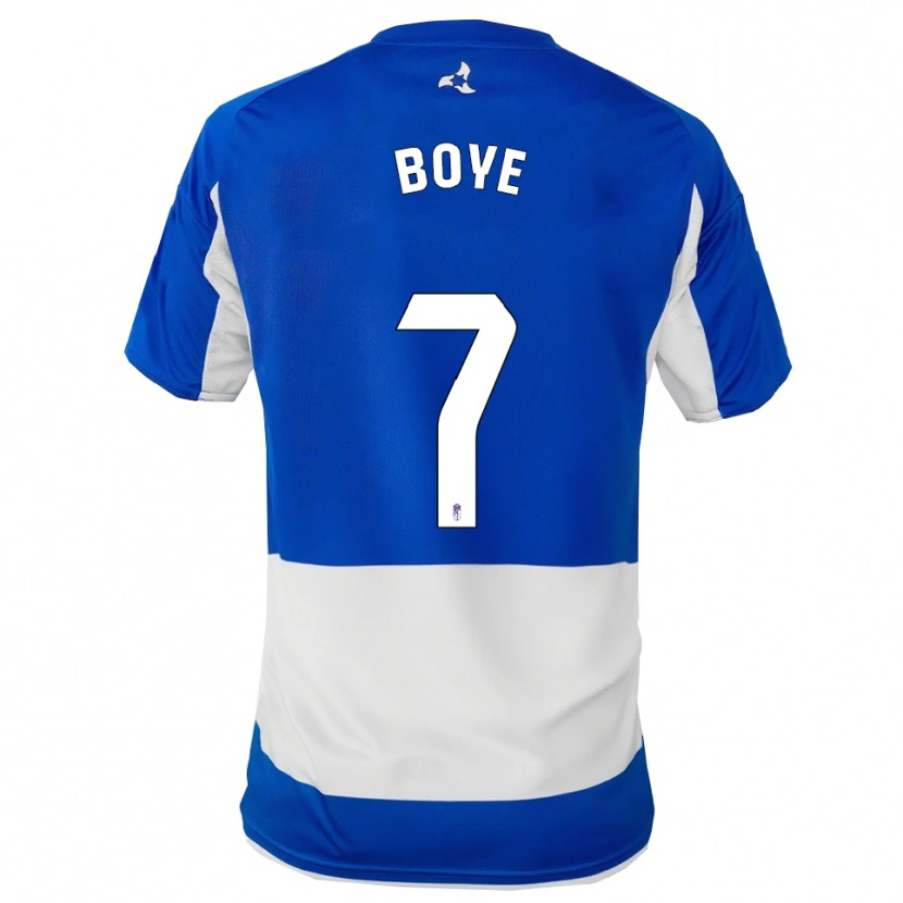 Danxen Kinder Lucas Boyé #7 Blau Weiß Auswärtstrikot Trikot 2025/26 T-Shirt