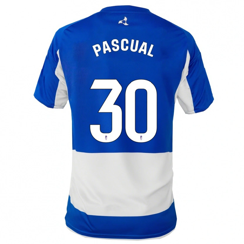 Danxen Kinder Jorge Pascual #30 Blau Weiß Auswärtstrikot Trikot 2025/26 T-Shirt