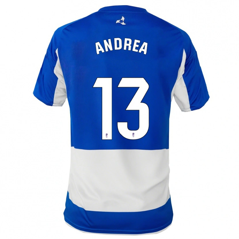 Danxen Kinder Andrea Romero Burgos #13 Blau Weiß Auswärtstrikot Trikot 2025/26 T-Shirt