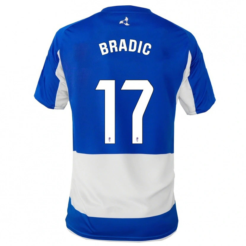 Danxen Kinder Biljana Bradić #17 Blau Weiß Auswärtstrikot Trikot 2025/26 T-Shirt