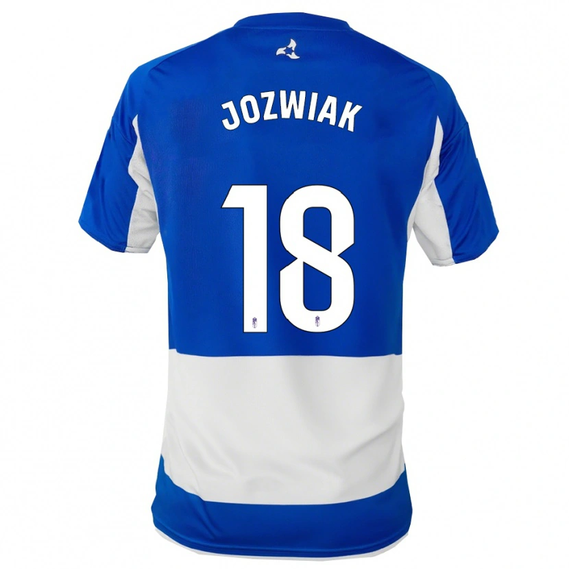 Danxen Kinder Kamil Józwiak #18 Blau Weiß Auswärtstrikot Trikot 2025/26 T-Shirt