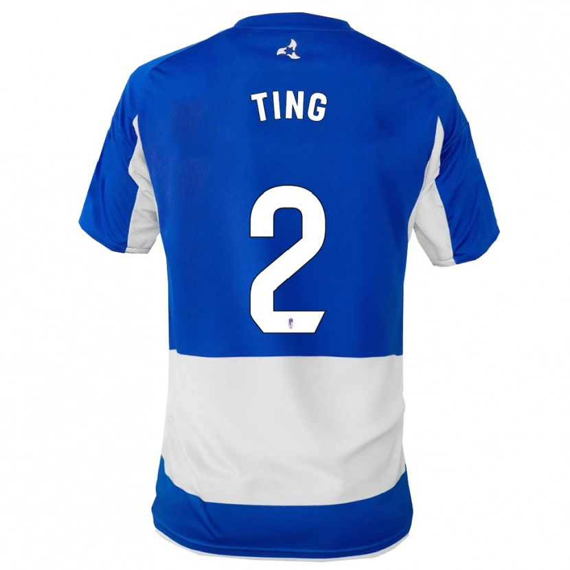 Danxen Kinder Xie Ting #2 Blau Weiß Auswärtstrikot Trikot 2025/26 T-Shirt