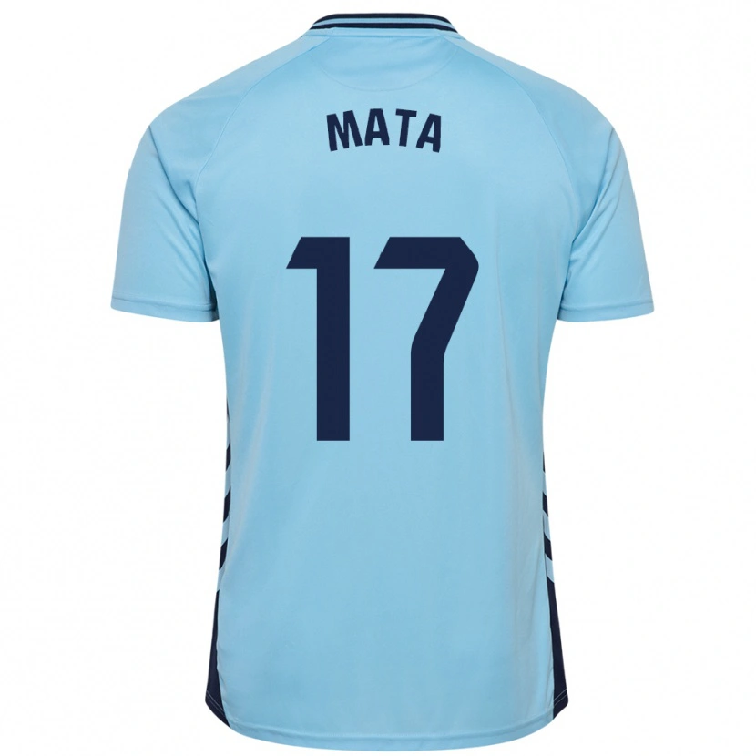 Danxen Kinder Jaime Mata #17 Himmelblau Auswärtstrikot Trikot 2025/26 T-Shirt