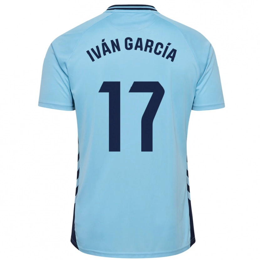 Danxen Kinder Iván García #17 Himmelblau Auswärtstrikot Trikot 2025/26 T-Shirt