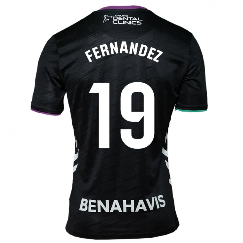 Danxen Kinder Raúl Fernández #19 Schwarz Lila Grün Auswärtstrikot Trikot 2025/26 T-Shirt