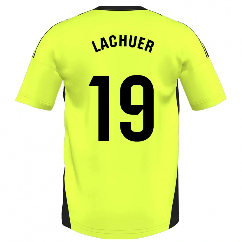 Danxen Kinder Mathis Lachuer #19 Fluoreszierendes Gelb Auswärtstrikot Trikot 2025/26 T-Shirt