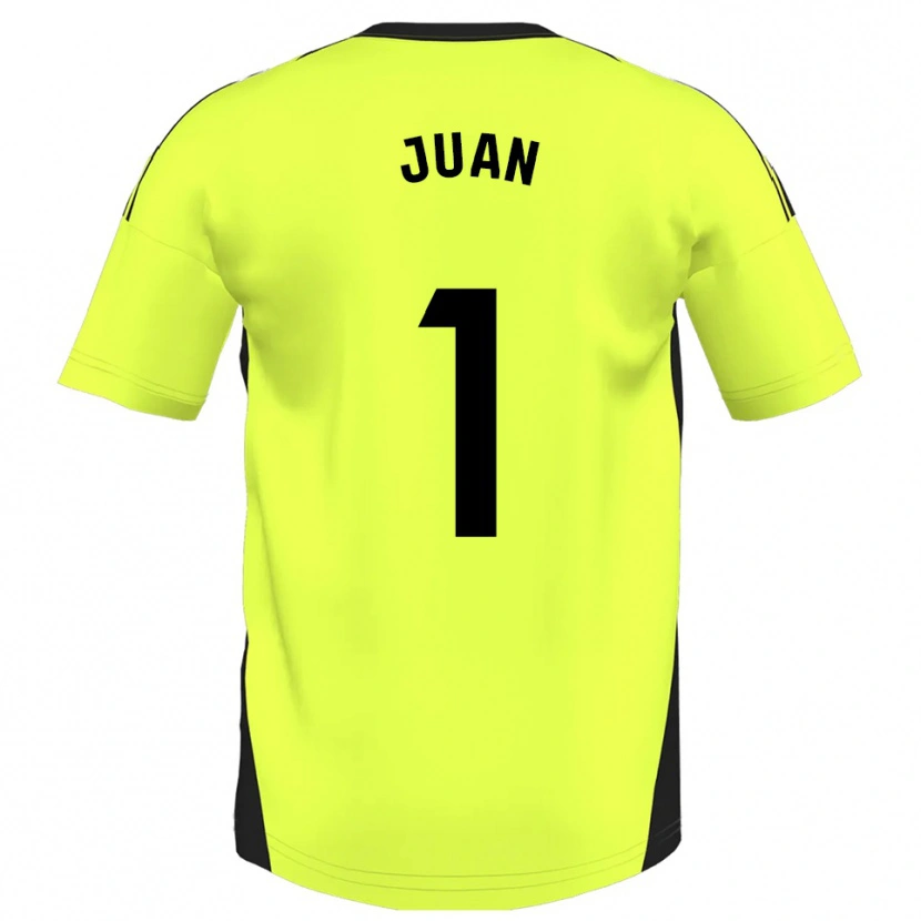 Danxen Kinder Ramón Juan #1 Fluoreszierendes Gelb Auswärtstrikot Trikot 2025/26 T-Shirt