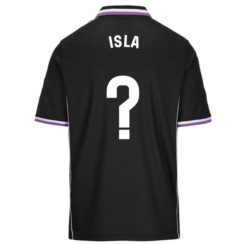 Danxen Kinder Cristian Isla #0 Lila Schwarz Auswärtstrikot Trikot 2025/26 T-Shirt