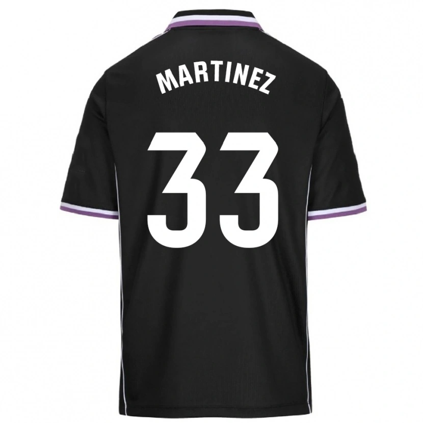 Danxen Kinder Jesús Martínez #33 Lila Schwarz Auswärtstrikot Trikot 2025/26 T-Shirt