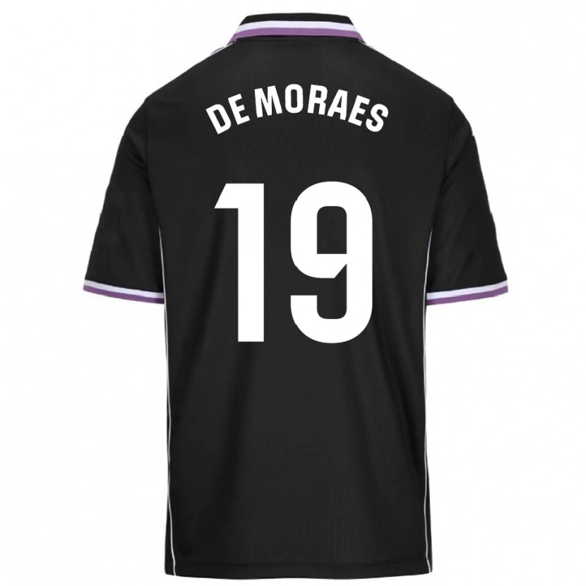 Danxen Kinder Riki De Moraes #19 Lila Schwarz Auswärtstrikot Trikot 2025/26 T-Shirt