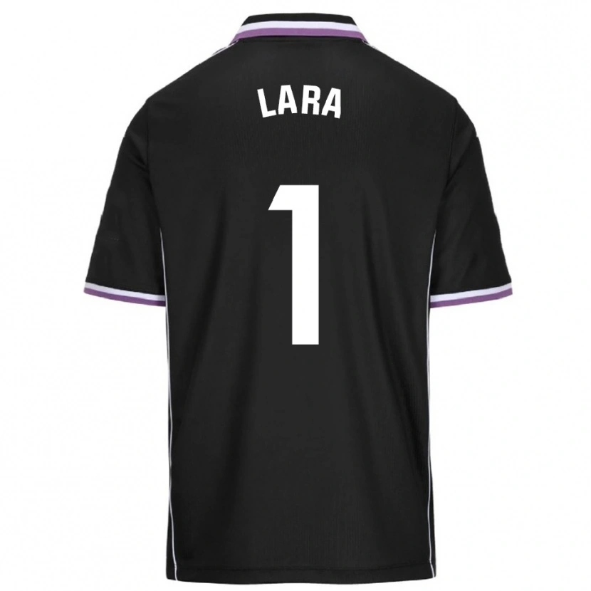 Danxen Kinder Lara Lara De Las Heras Coello #1 Lila Schwarz Auswärtstrikot Trikot 2025/26 T-Shirt