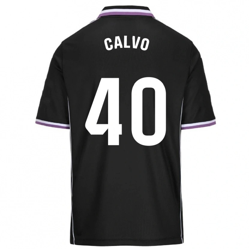 Danxen Kinder Hugo Calvo #40 Lila Schwarz Auswärtstrikot Trikot 2025/26 T-Shirt