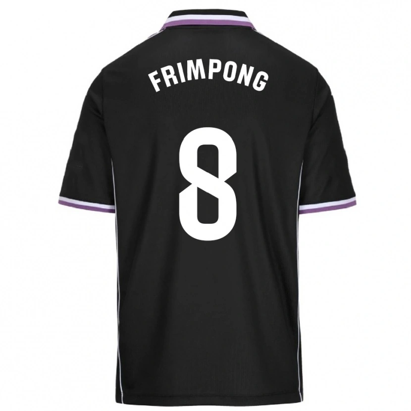 Danxen Kinder Eugene Frimpong #8 Lila Schwarz Auswärtstrikot Trikot 2025/26 T-Shirt