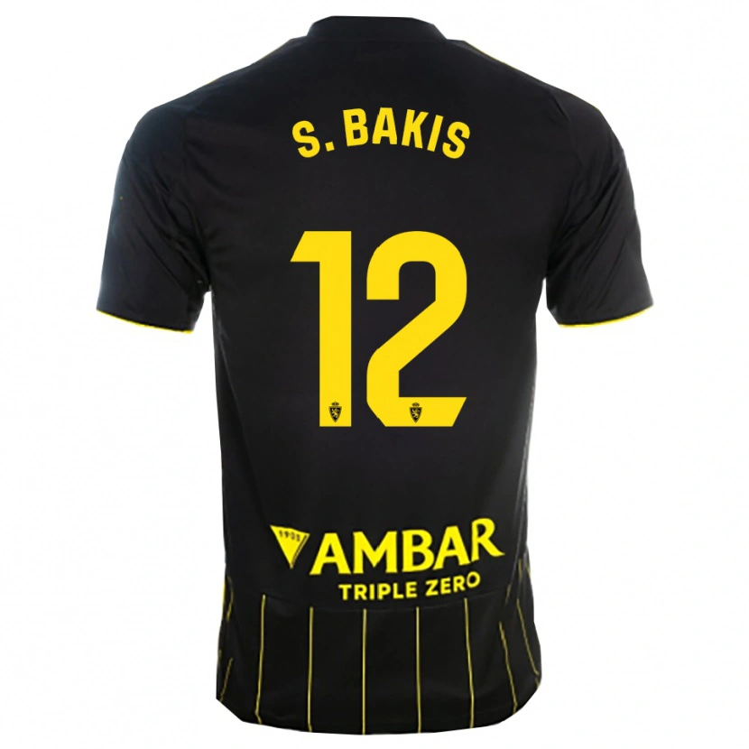 Danxen Kinder Sinan Bakış #12 Schwarz Gelb Auswärtstrikot Trikot 2025/26 T-Shirt