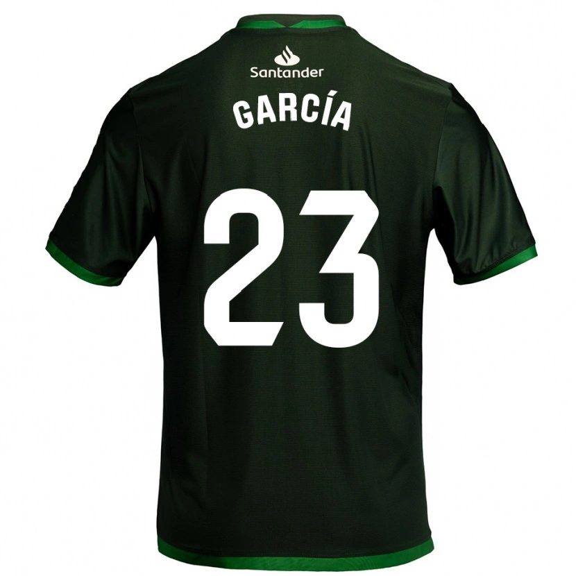 Danxen Kinder Mario García #23 Dunkelgrün Auswärtstrikot Trikot 2025/26 T-Shirt