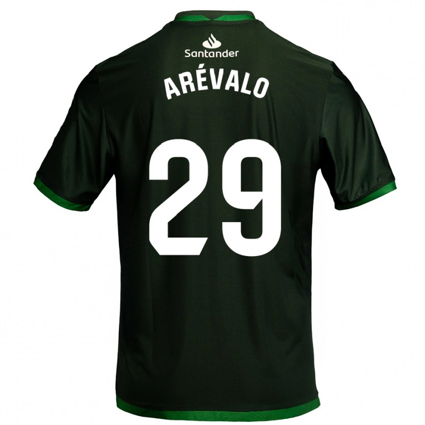 Danxen Kinder Jeremy Arévalo #29 Dunkelgrün Auswärtstrikot Trikot 2025/26 T-Shirt