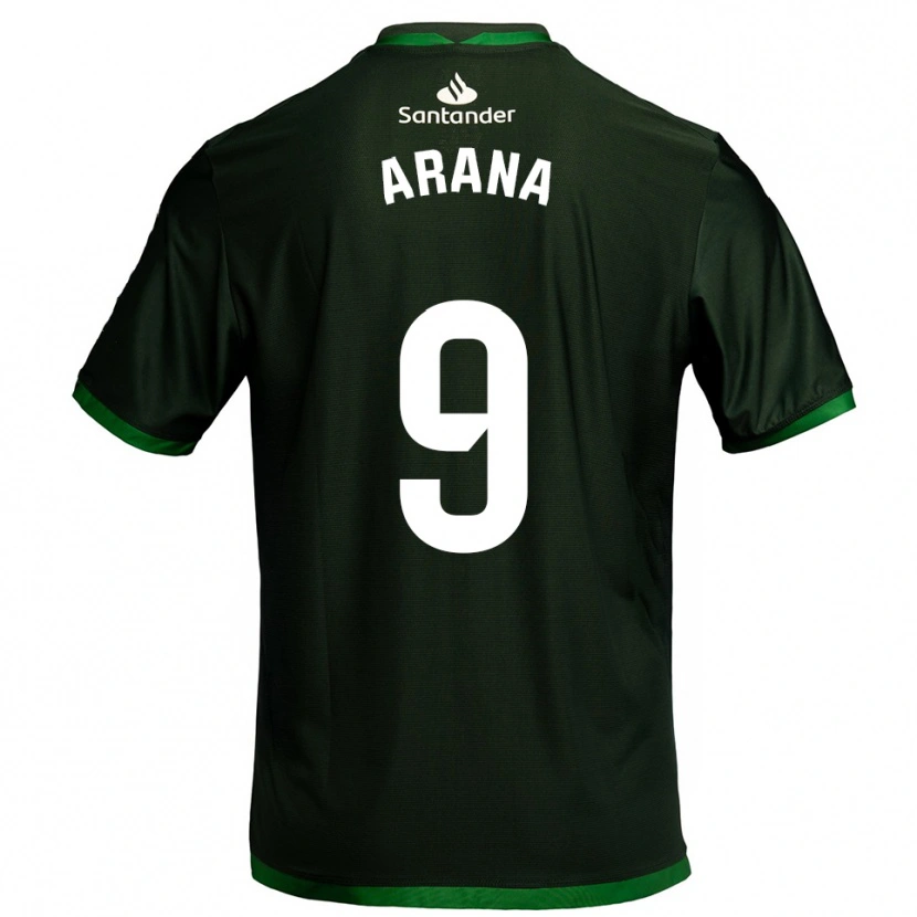 Danxen Kinder Juan Carlos Arana #9 Dunkelgrün Auswärtstrikot Trikot 2025/26 T-Shirt