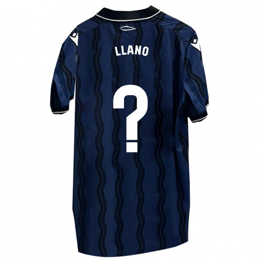 Danxen Kinder Guillermo Llano #0 Dunkelblau Schwarz Auswärtstrikot Trikot 2025/26 T-Shirt