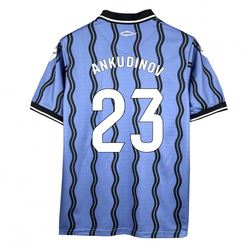 Danxen Kinder Danil Ankudinov #23 Dunkelblau Schwarz Auswärtstrikot Trikot 2025/26 T-Shirt