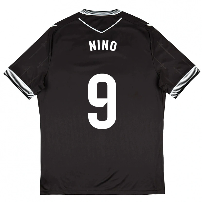 Danxen Kinder Fer Niño #9 Schwarz Weiß Auswärtstrikot Trikot 2025/26 T-Shirt