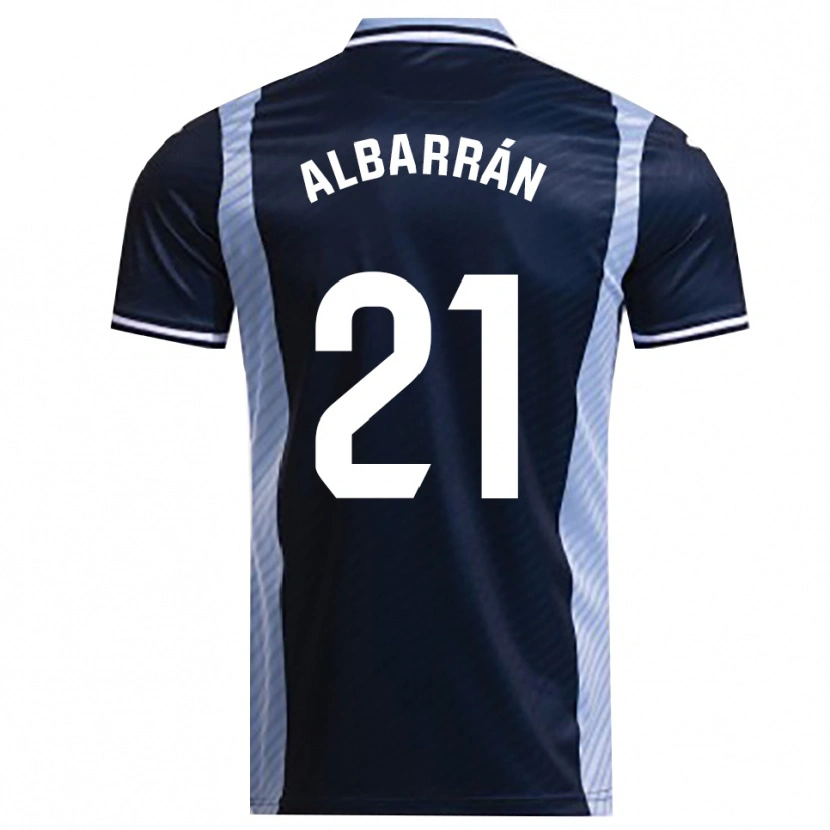Danxen Kinder Carlos Albarrán #21 Marine Himmelblau Auswärtstrikot Trikot 2025/26 T-Shirt
