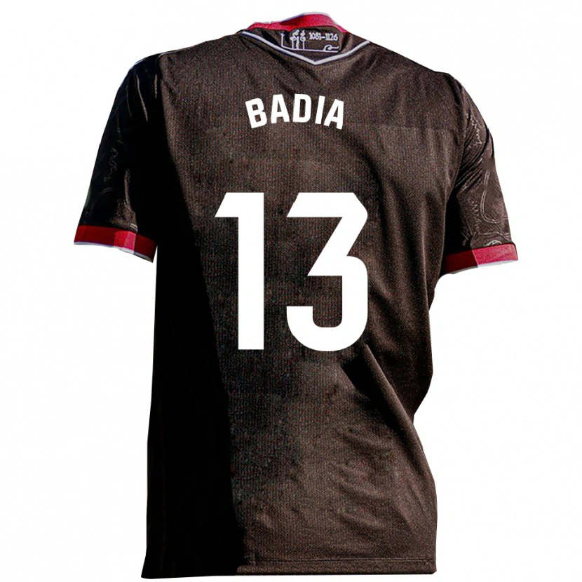 Danxen Kinder Edgar Badia #13 Schwarz Rot Auswärtstrikot Trikot 2025/26 T-Shirt