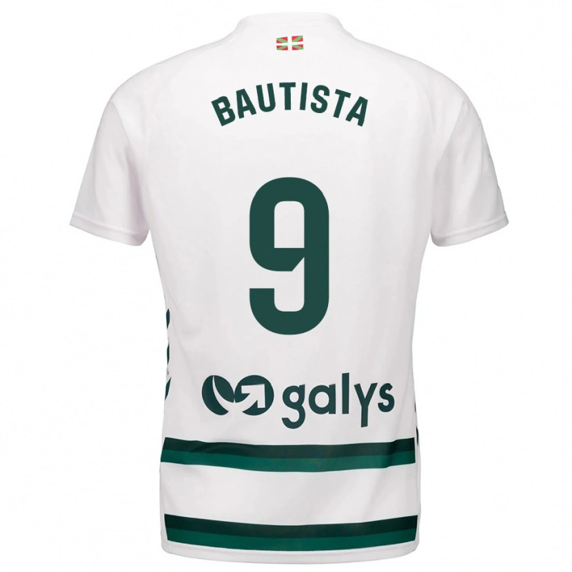 Danxen Kinder Jon Bautista #9 Weiß Grün Auswärtstrikot Trikot 2025/26 T-Shirt
