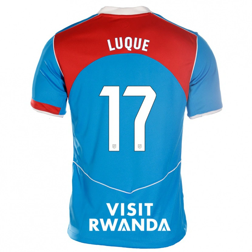 Danxen Kinder Iker Luque #17 Blau Weiß Ausweichtrikot Trikot 2025/26 T-Shirt