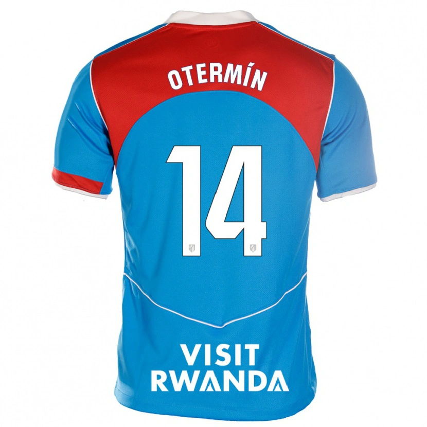 Danxen Kinder Rosa Otermín #14 Blau Weiß Ausweichtrikot Trikot 2025/26 T-Shirt