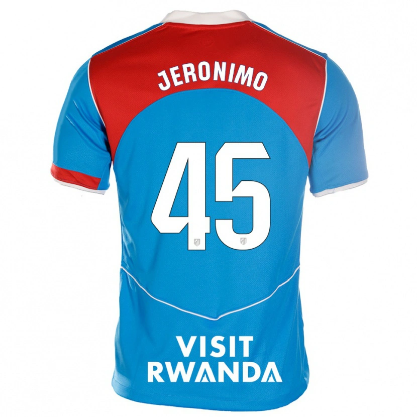 Danxen Kinder Isaiah Jeronimo #45 Blau Weiß Ausweichtrikot Trikot 2025/26 T-Shirt