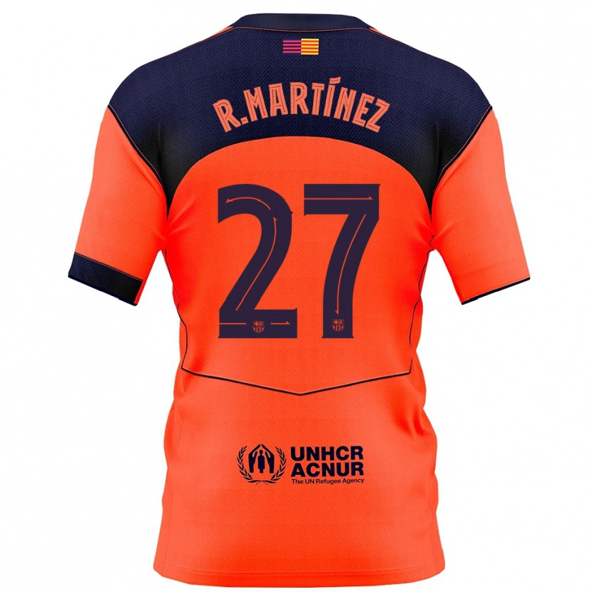 Danxen Kinder Roger Martínez #27 Orange Marine Ausweichtrikot Trikot 2025/26 T-Shirt