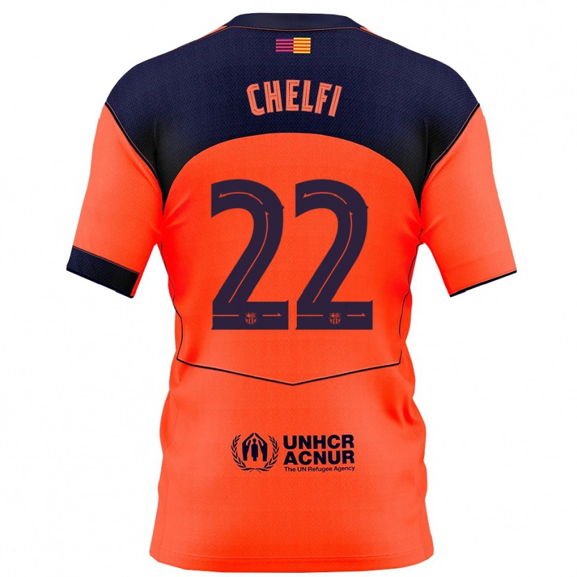 Danxen Kinder Lovro Chelfi #22 Orange Marine Ausweichtrikot Trikot 2025/26 T-Shirt