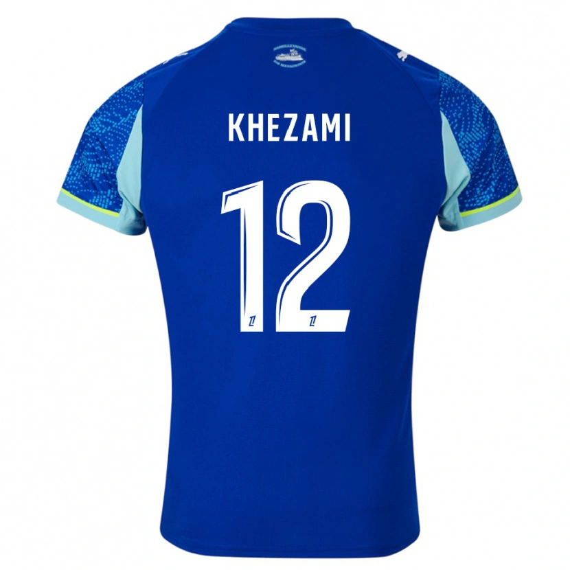 Danxen Kinder Roselène Khezami #12 Himmelblau Weiß Ausweichtrikot Trikot 2025/26 T-Shirt