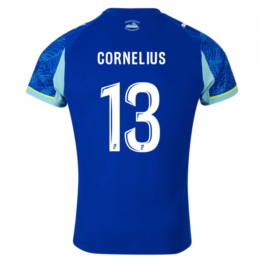 Danxen Kinder Derek Cornelius #13 Himmelblau Weiß Ausweichtrikot Trikot 2025/26 T-Shirt