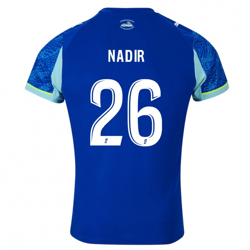 Danxen Kinder Bilal Nadir #26 Himmelblau Weiß Ausweichtrikot Trikot 2025/26 T-Shirt