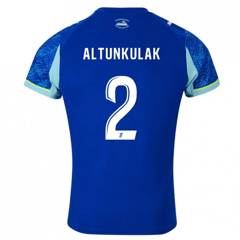 Danxen Kinder Selen Altunkulak #2 Himmelblau Weiß Ausweichtrikot Trikot 2025/26 T-Shirt