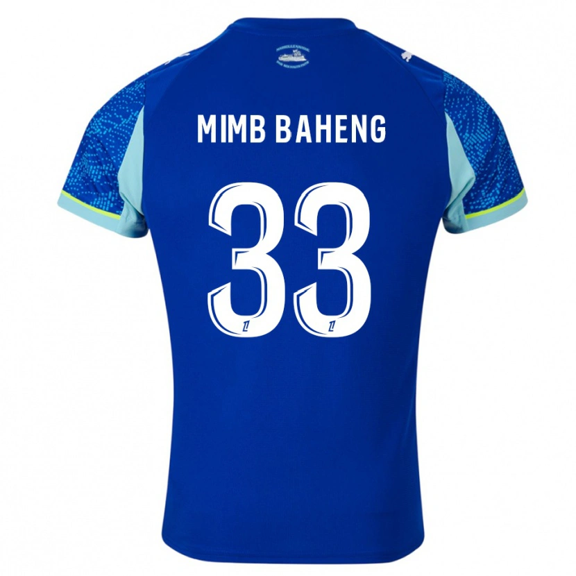 Danxen Kinder Rony Mimb Baheng #33 Himmelblau Weiß Ausweichtrikot Trikot 2025/26 T-Shirt