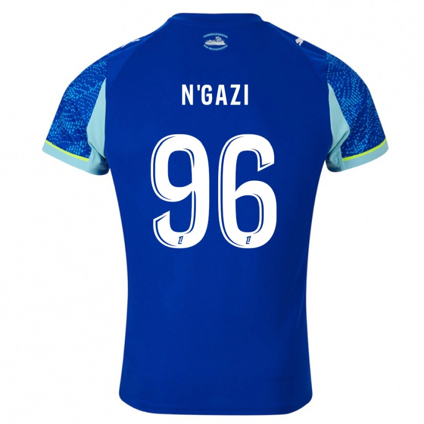 Danxen Kinder Chloé N'gazi #96 Himmelblau Weiß Ausweichtrikot Trikot 2025/26 T-Shirt