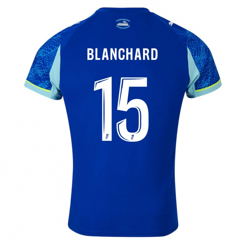Danxen Kinder Ninon Blanchard #15 Himmelblau Weiß Ausweichtrikot Trikot 2025/26 T-Shirt