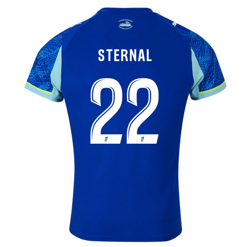 Danxen Kinder Enzo Sternal #22 Himmelblau Weiß Ausweichtrikot Trikot 2025/26 T-Shirt
