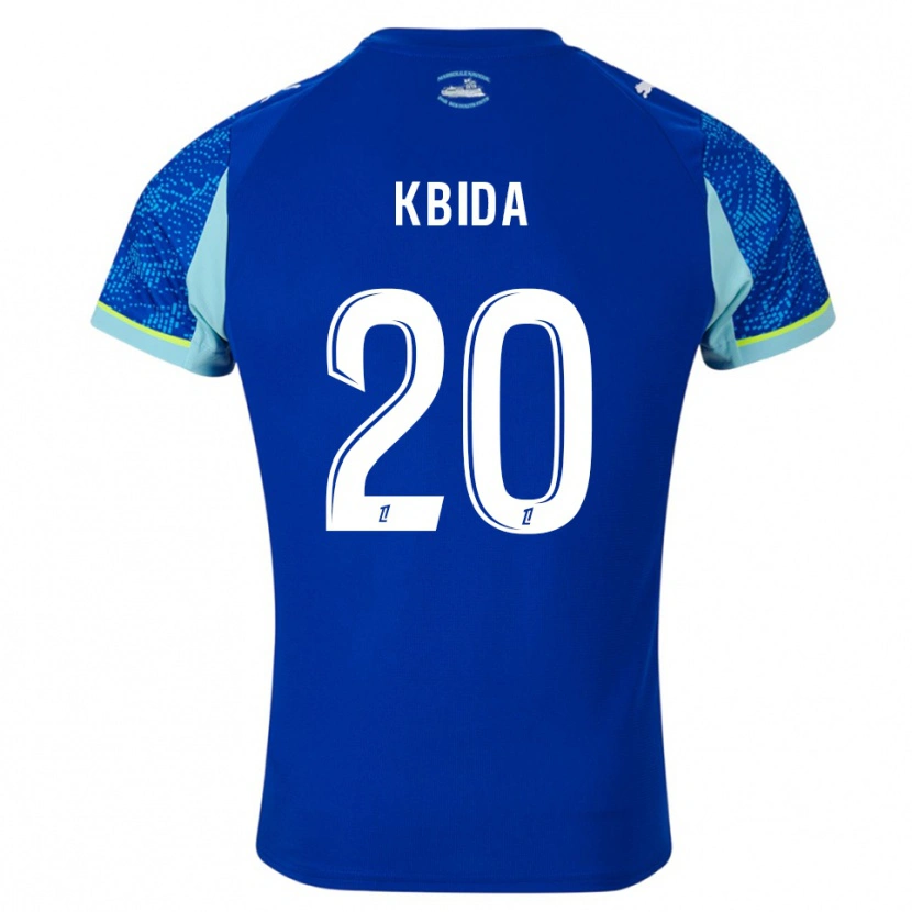 Danxen Kinder Ines Kbida #20 Himmelblau Weiß Ausweichtrikot Trikot 2025/26 T-Shirt