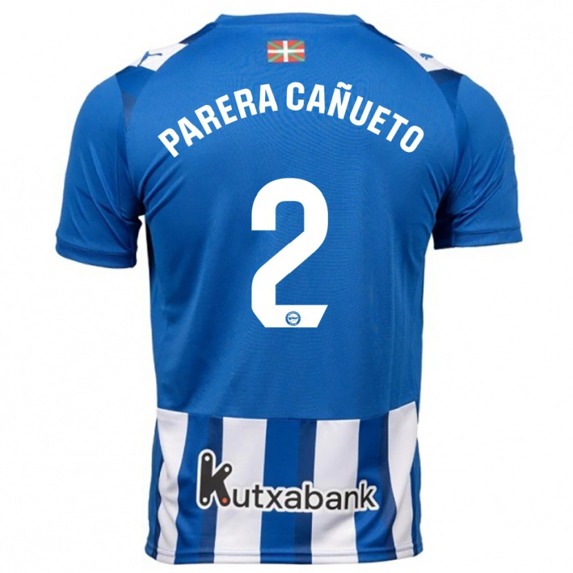 Danxen Herren Laia Parera Cañueto #2 Blau Weiß Heimtrikot Trikot 2025/26 T-Shirt