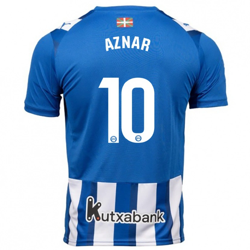 Danxen Herren Alba Aznar #10 Blau Weiß Heimtrikot Trikot 2025/26 T-Shirt