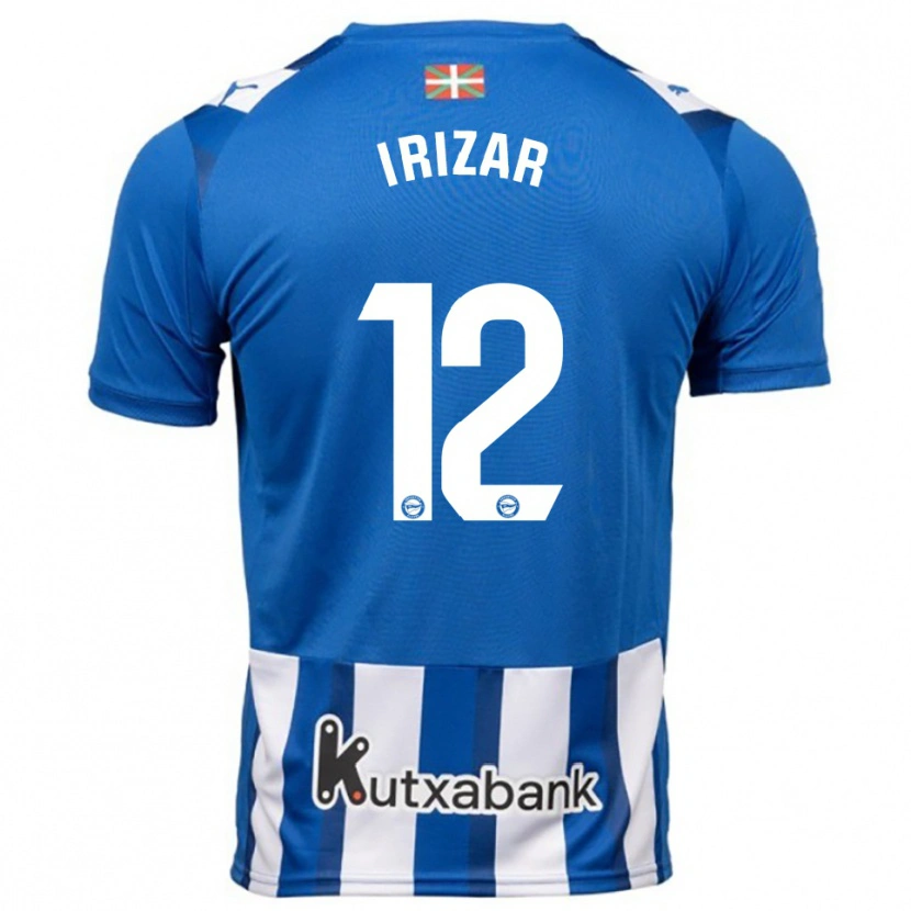 Danxen Herren Manex Irizar #12 Blau Weiß Heimtrikot Trikot 2025/26 T-Shirt