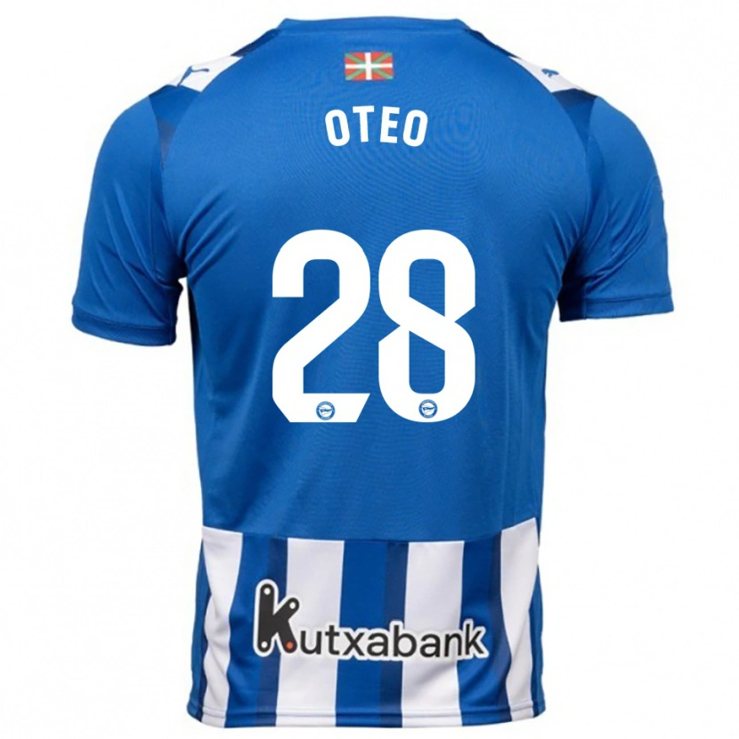 Danxen Herren Iñigo Oteo #28 Blau Weiß Heimtrikot Trikot 2025/26 T-Shirt