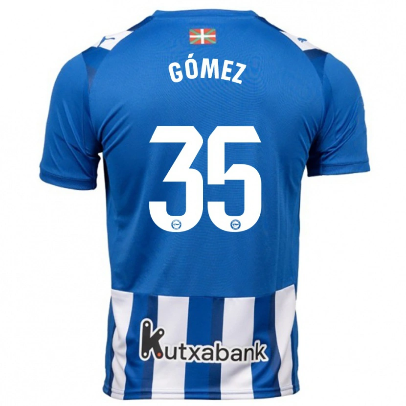 Danxen Herren Jorge Gómez #35 Blau Weiß Heimtrikot Trikot 2025/26 T-Shirt