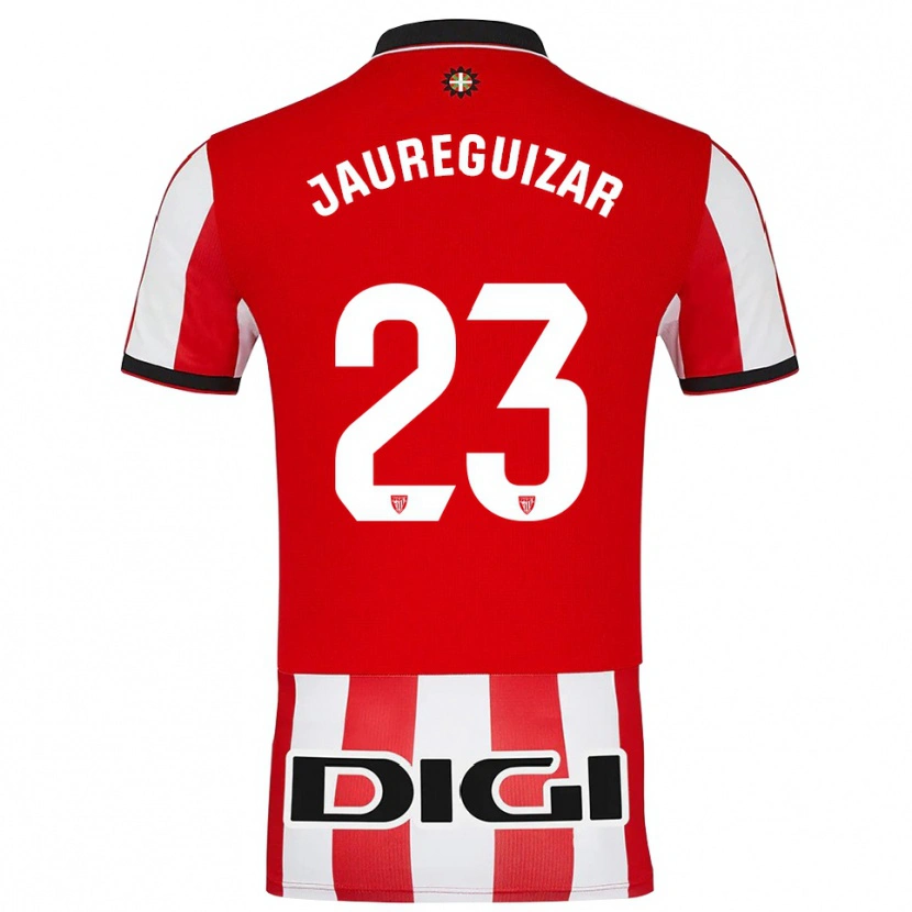 Danxen Herren Mikel Jauregizar #23 Rot Weiß Heimtrikot Trikot 2025/26 T-Shirt